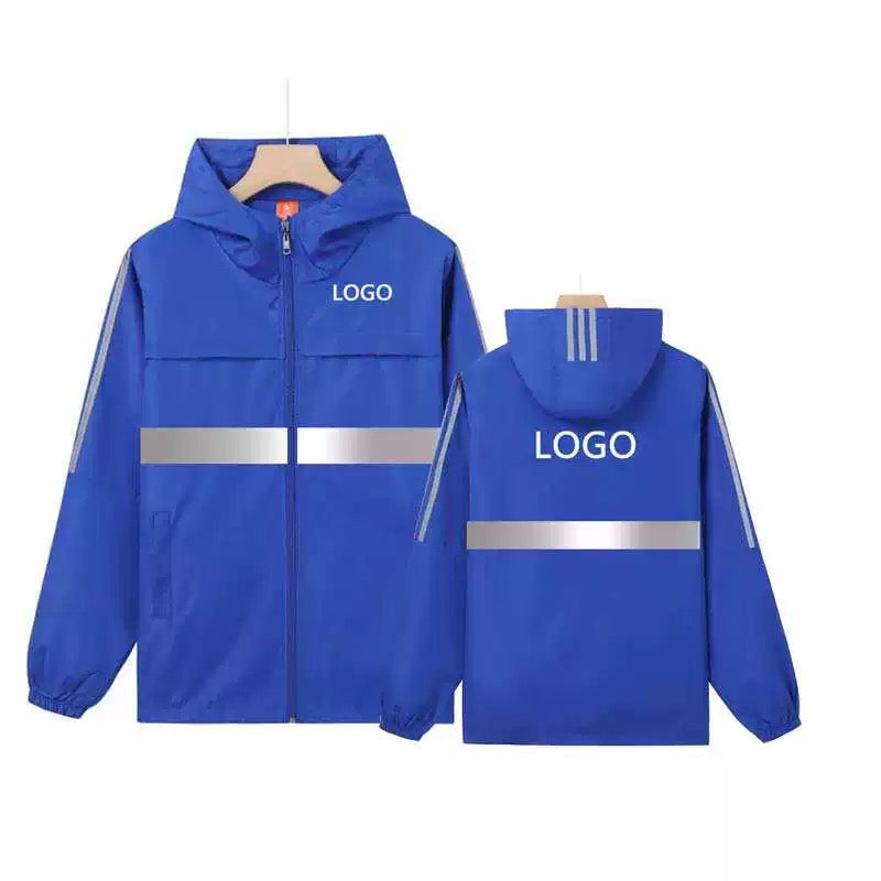 Custom single & double layer high visibility waterproof reflective work jacket, factory wholesale outdoor industrial safety rain workwear