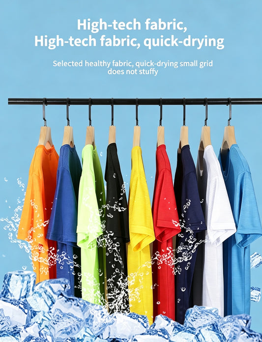 Wholesale blank quick dry t-shirts, multiple solid colors available, custom corporate work uniform bulk stock
