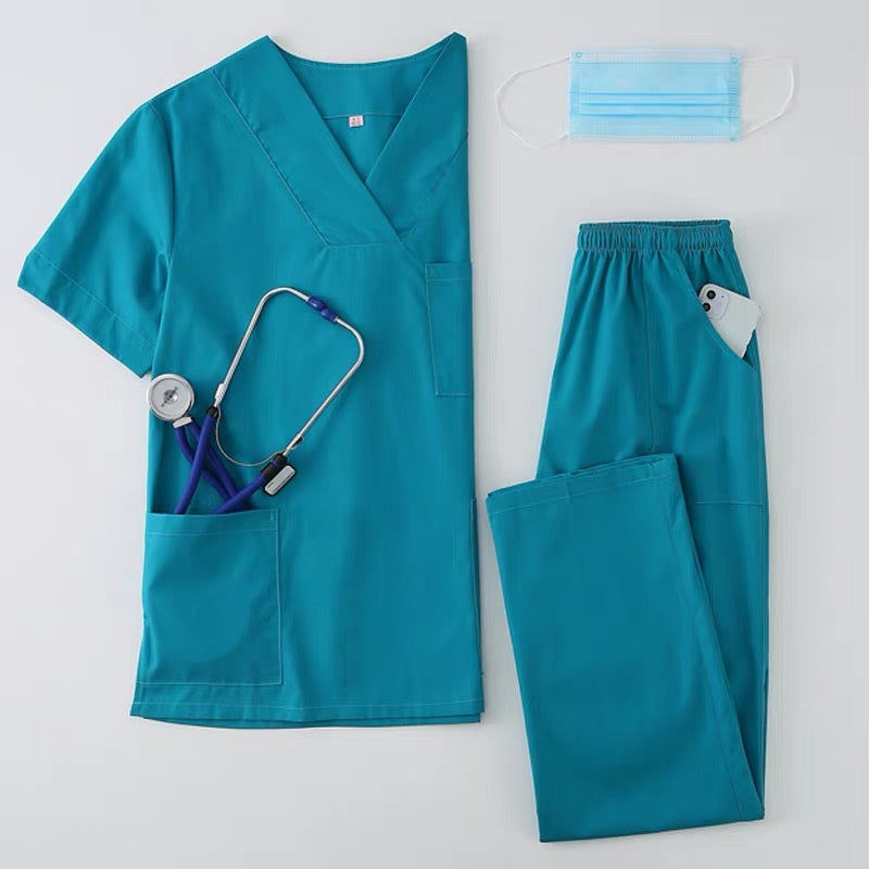 Multi Color Custom Medical Scrub Suits Bulk Wholesale Nurse Doctor Work Uniform