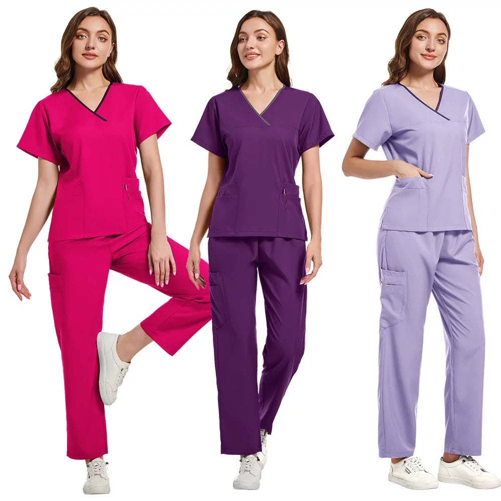Custom high quality medical uniform for hospital and clinic staff, factory direct wholesale