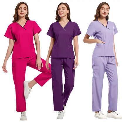 Custom high quality medical uniform for hospital and clinic staff, factory direct wholesale